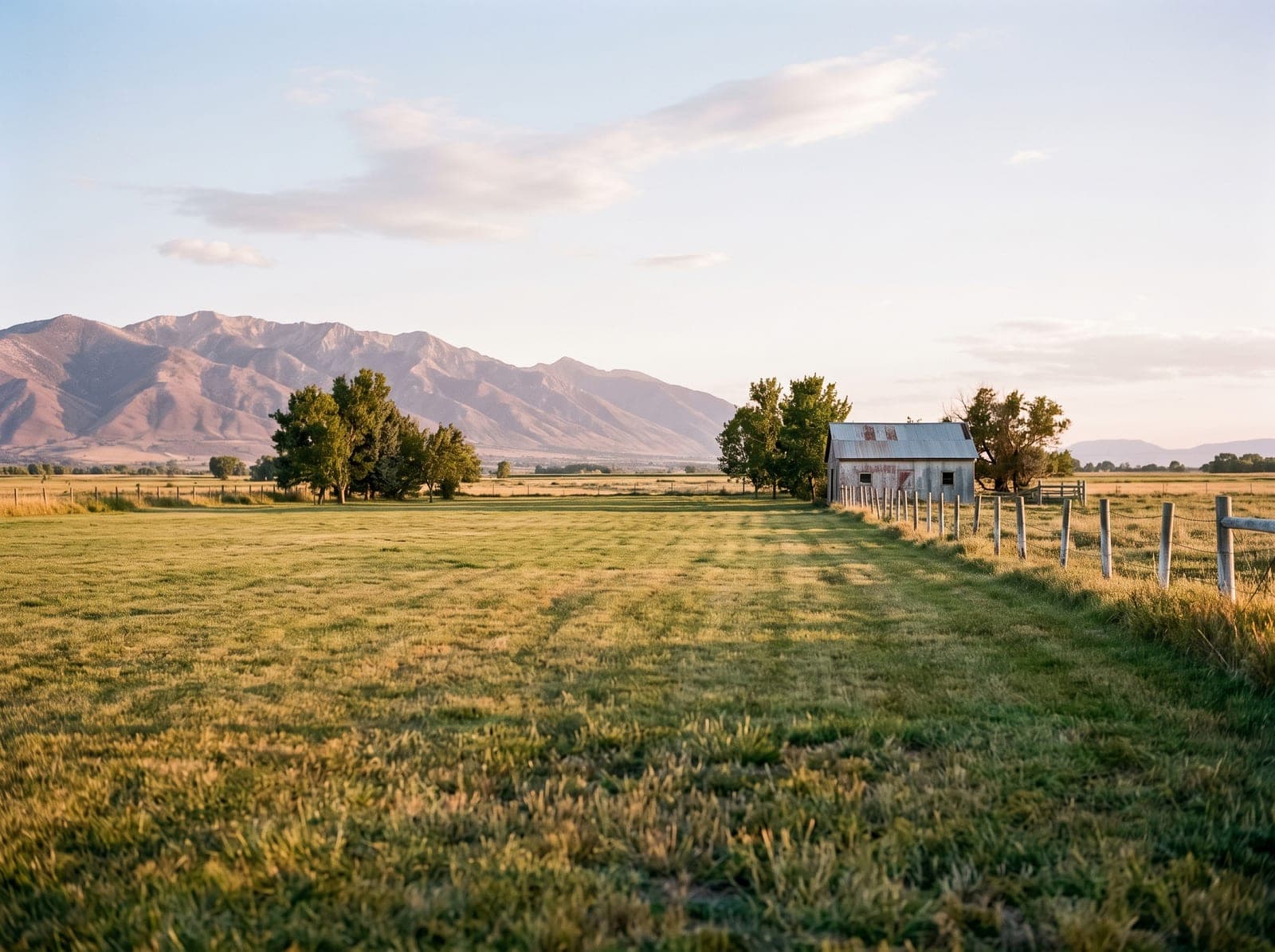 Large, farm-influenced lots on a Cache Valley lawn near Trenton, Utah