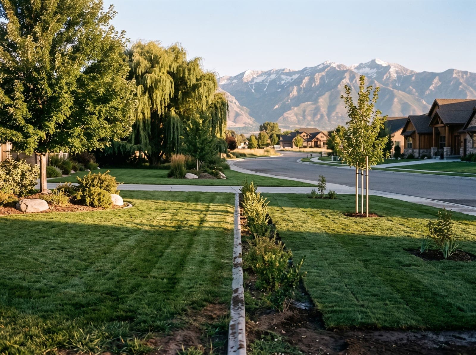 Two kinds of lawn, one soil chemistry on a Cache Valley lawn near Smithfield, Utah